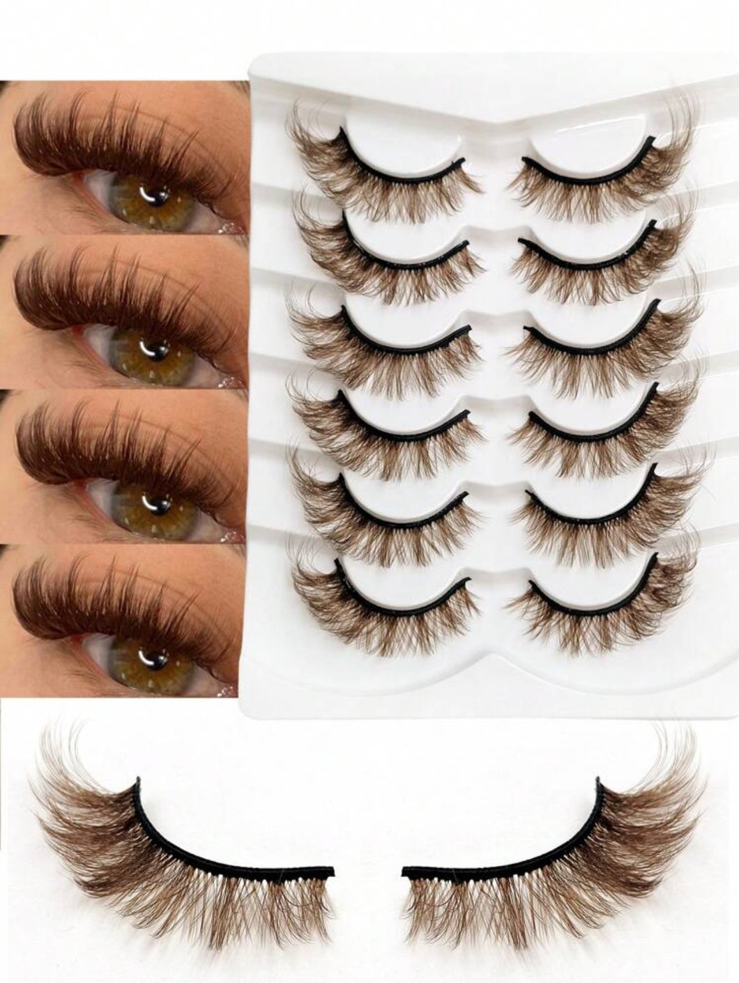 Brown Wispy Lash Set Vanitè Cosmetics